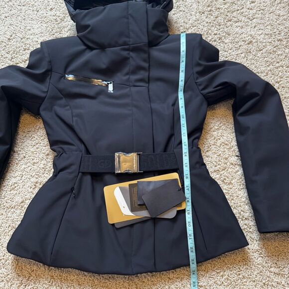 Goldbergh Elegante Belt Ski Jacket Soft Shell Insulated Coat Hooded US 4 NWT - Picture 10 of 12